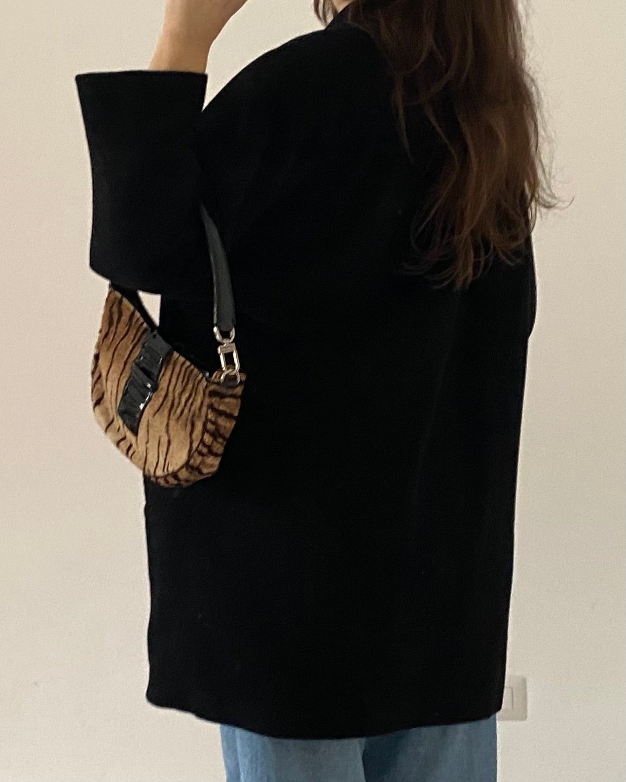 Black wool coat