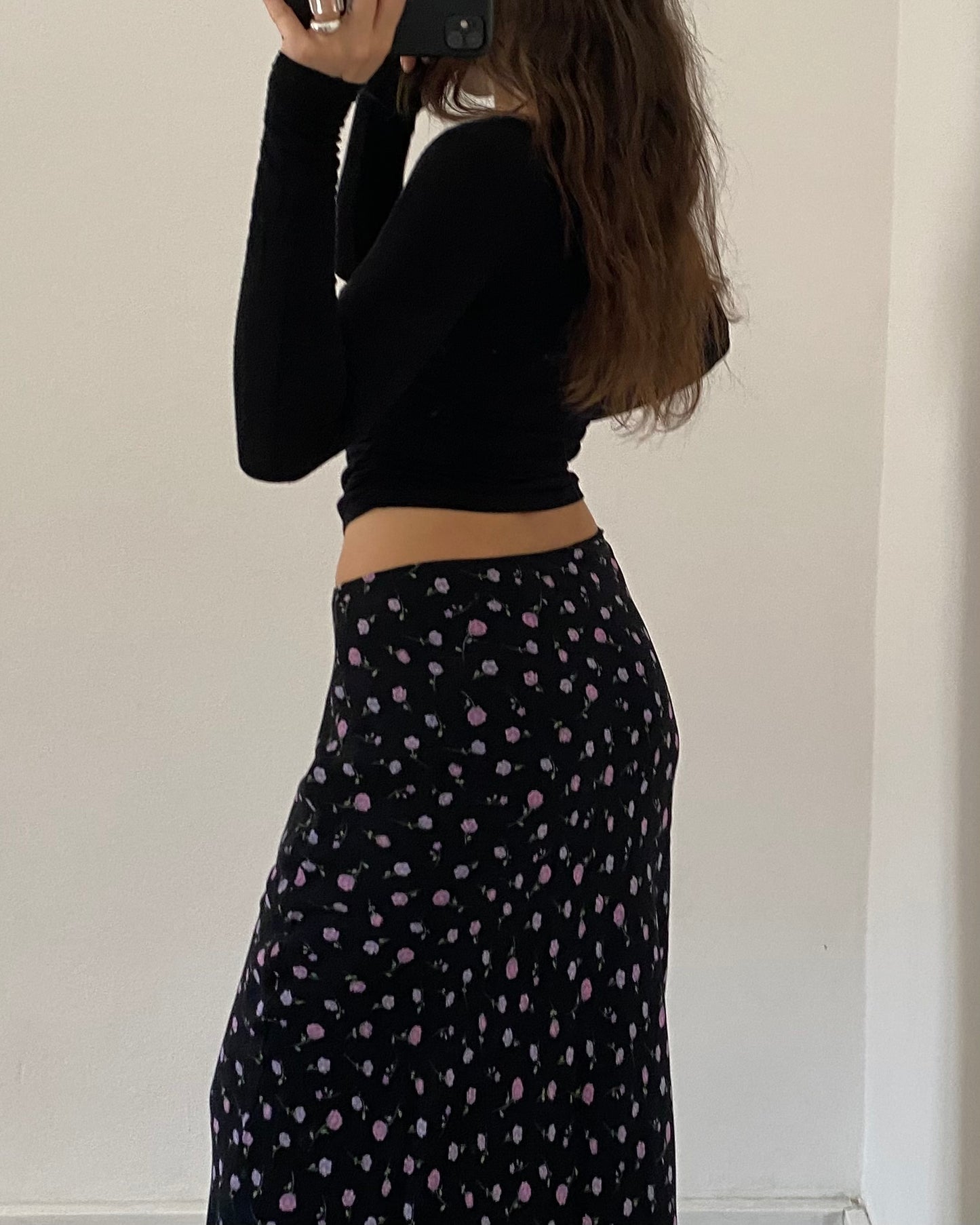 00s floral skirt
