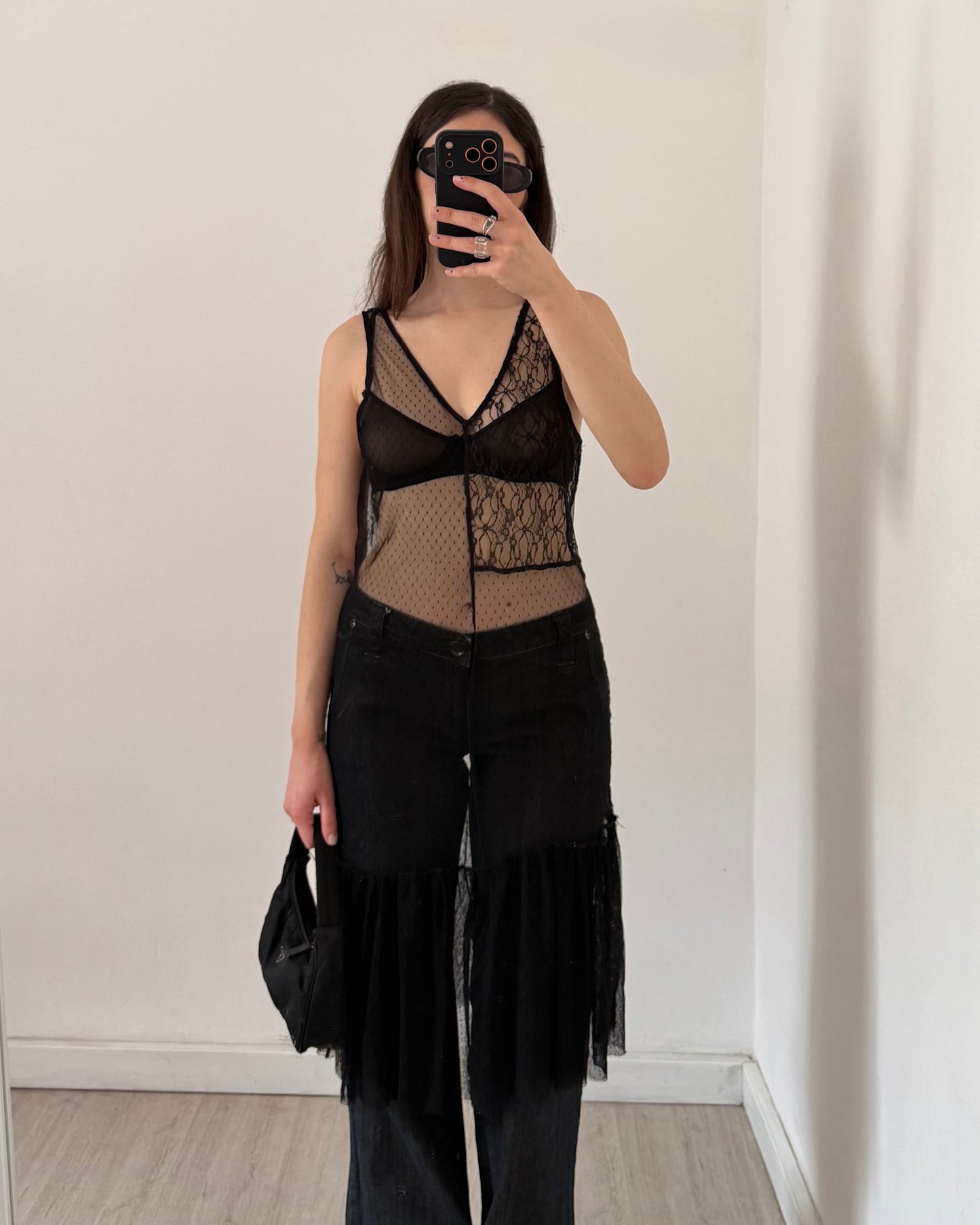 Tulle midi dress