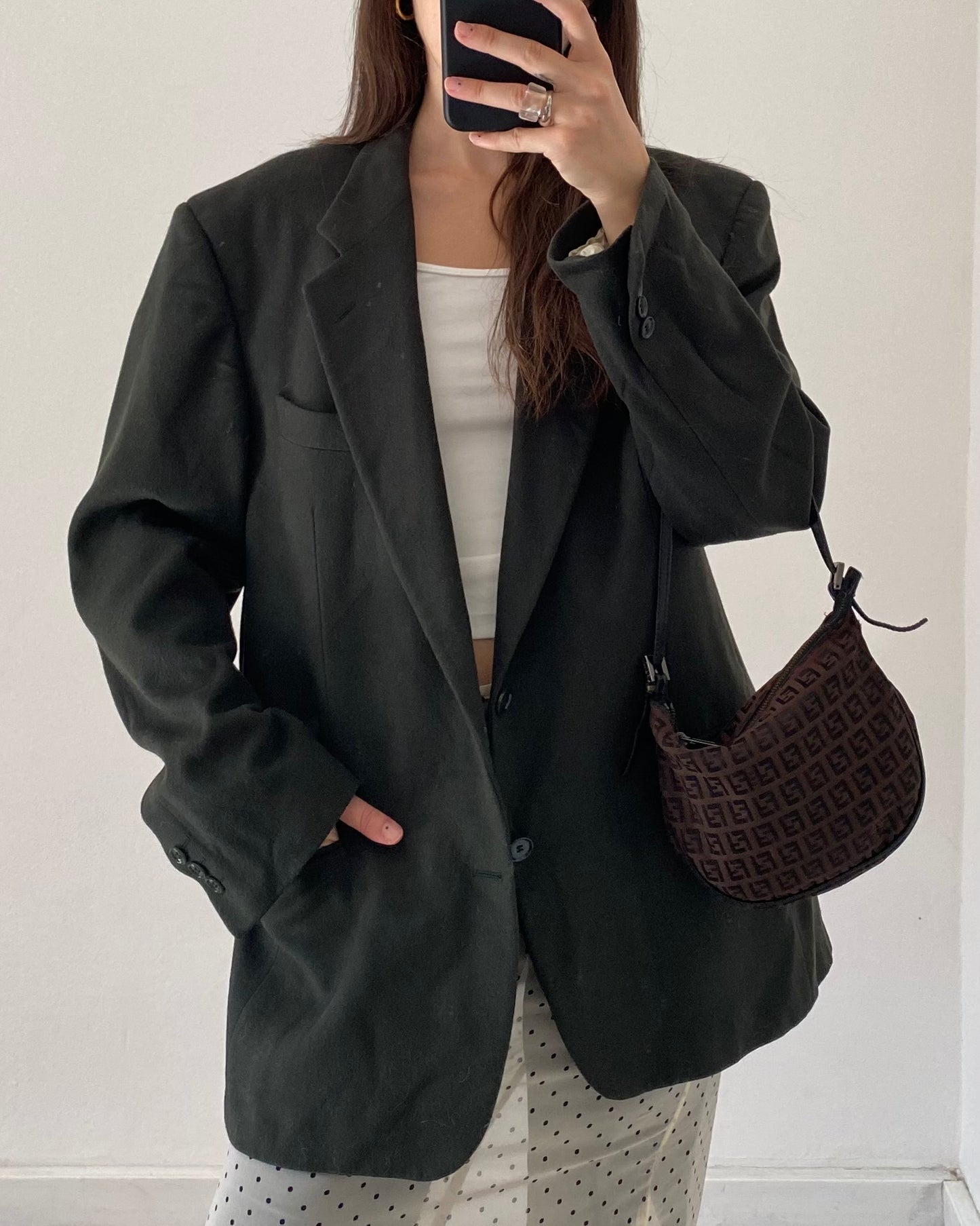 Cashmere and wool blazer