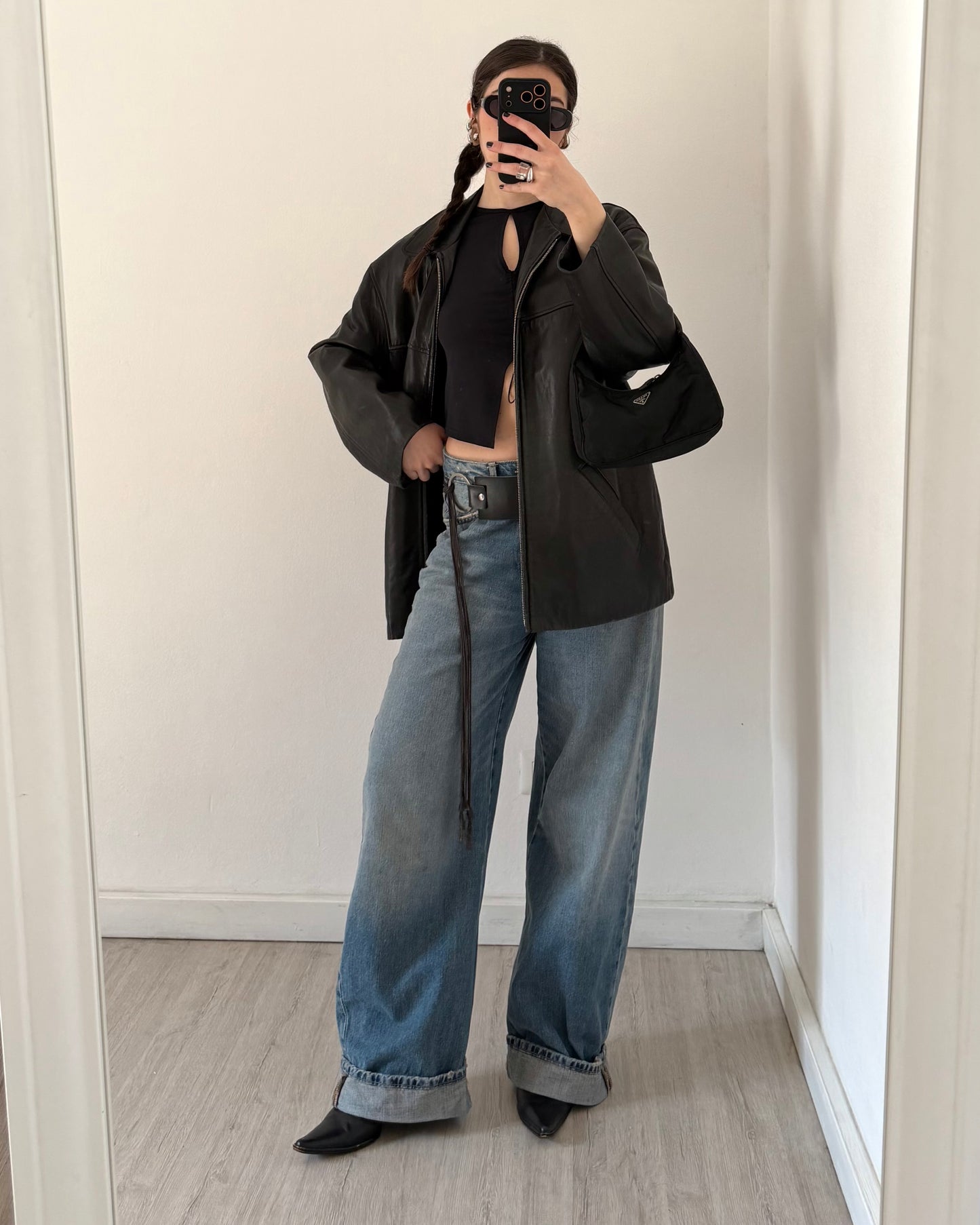 Nappa leather jacket