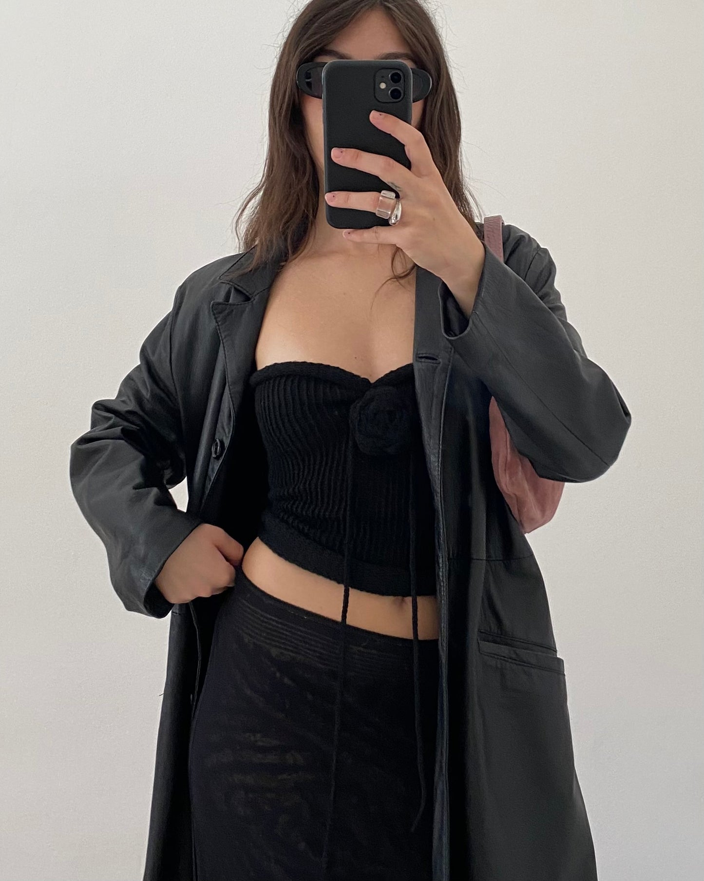 Knit top with flower