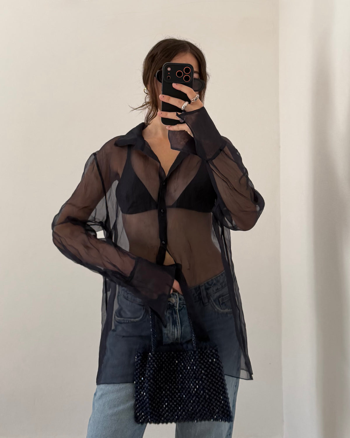90s silk shirt