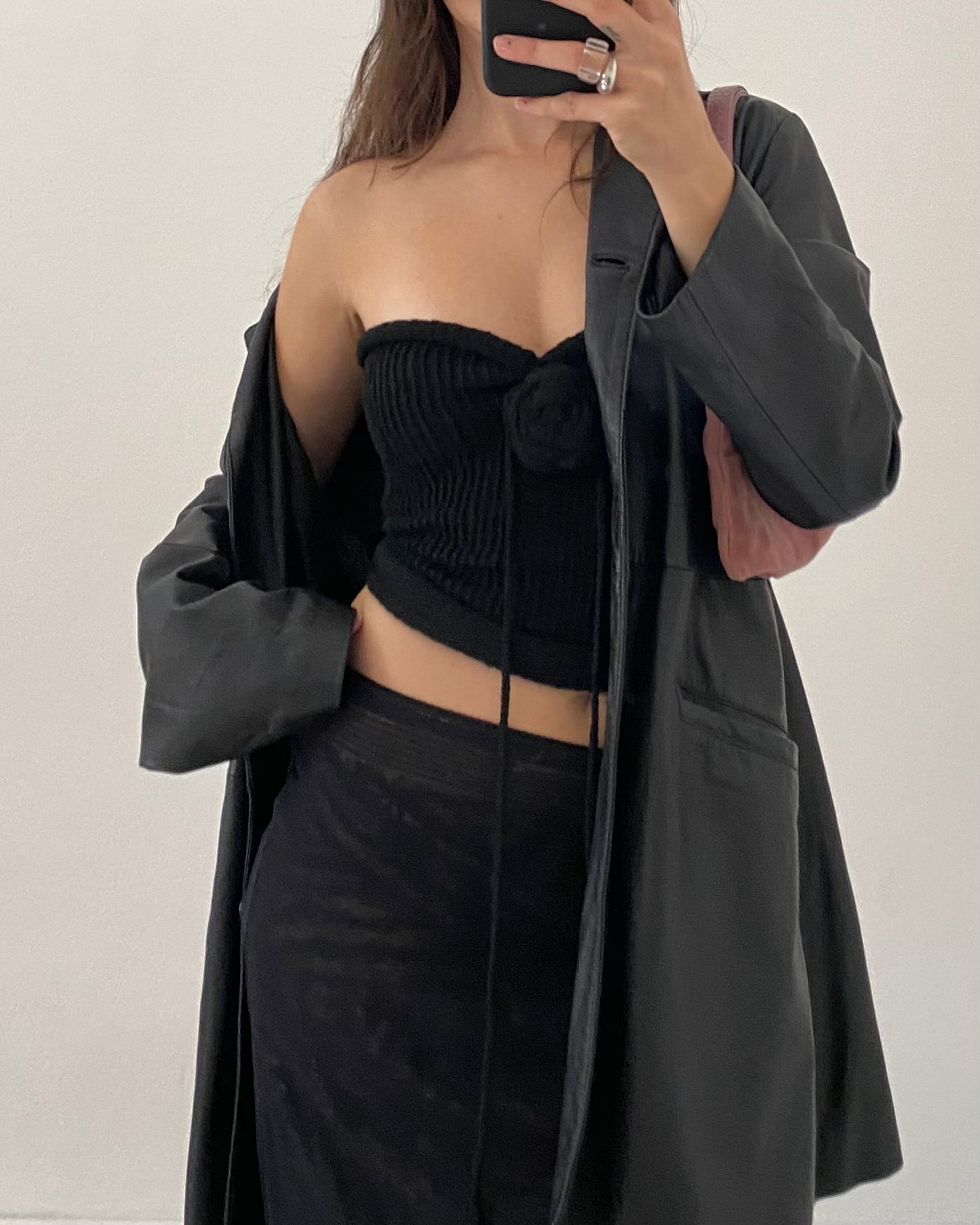 Knit top with flower