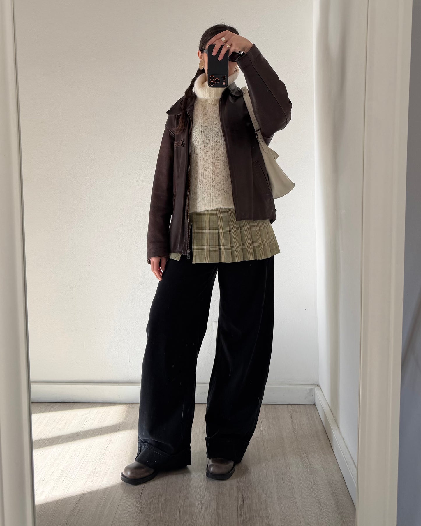 Mohair knit sleeveless top