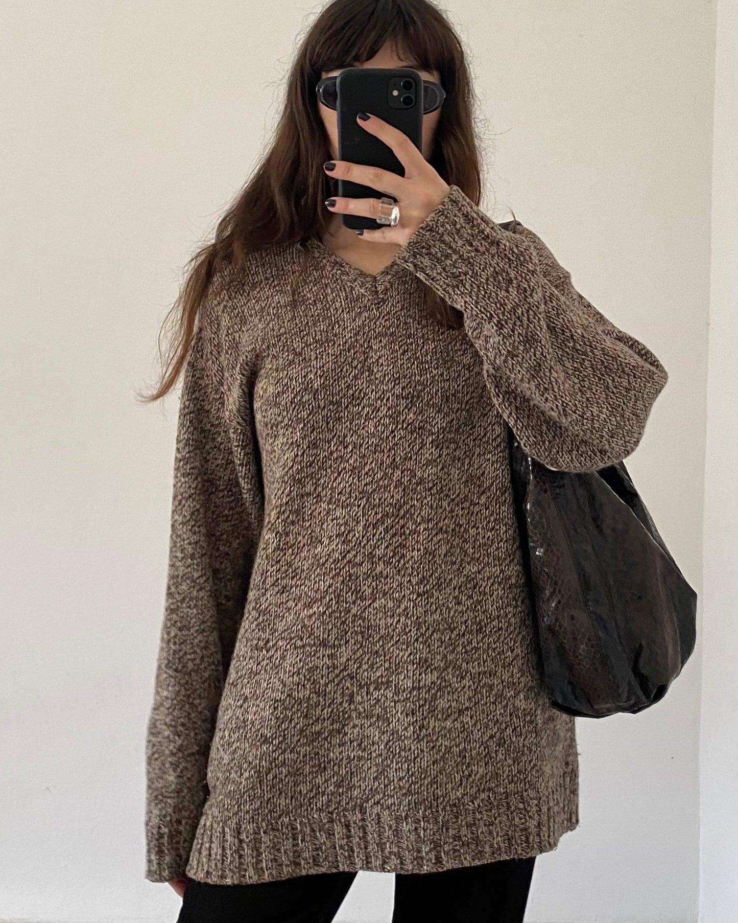 Wool v-neck jumper