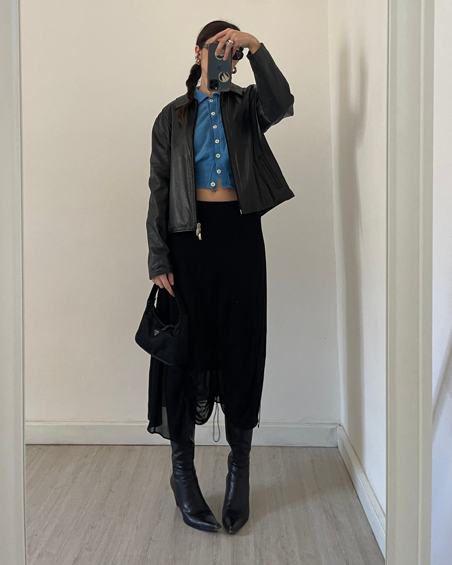 90s angora wool polo sweater