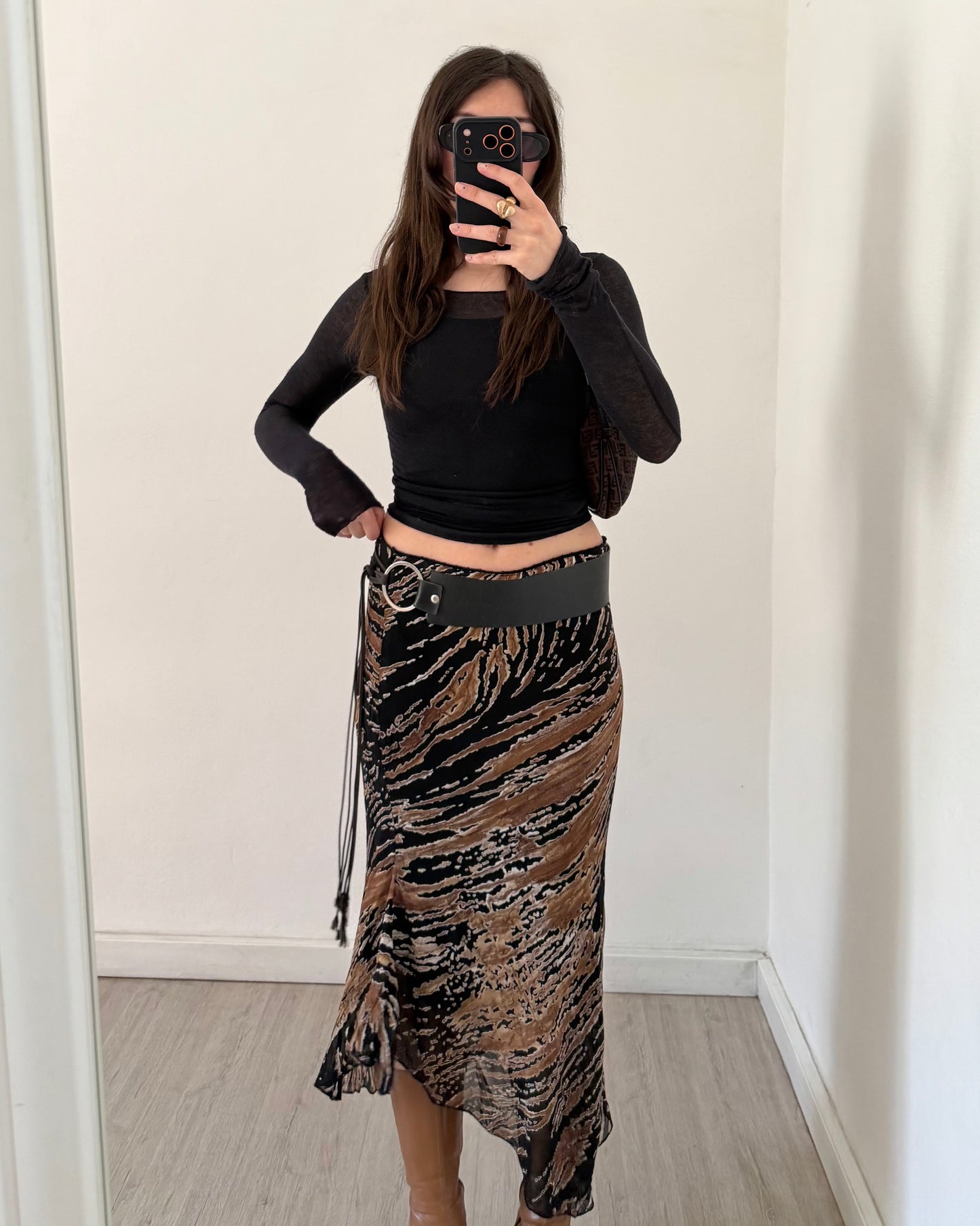 00s asymmetric skirt