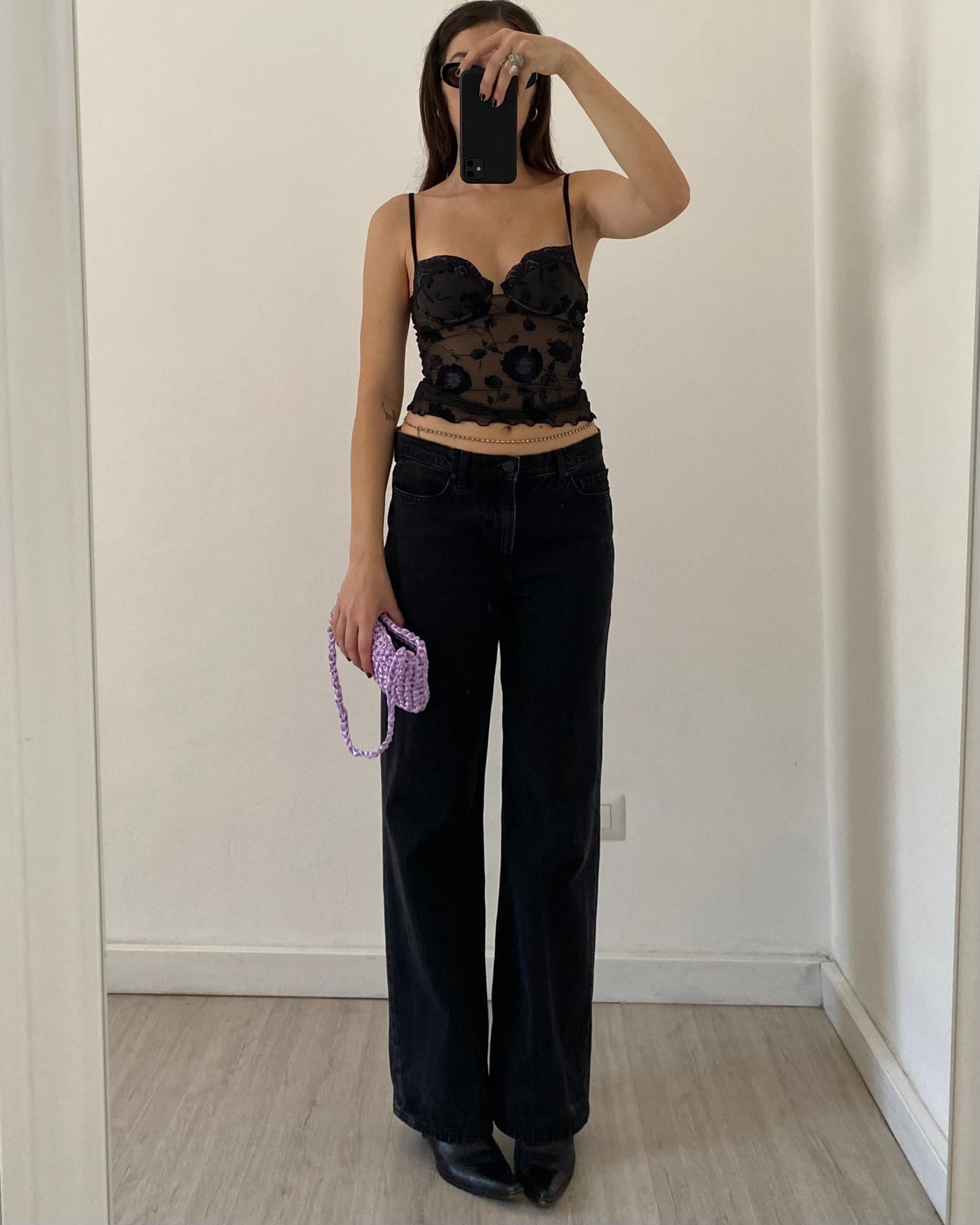 90s vintage sheer corset