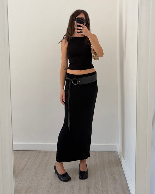 Jersey maxi skirt