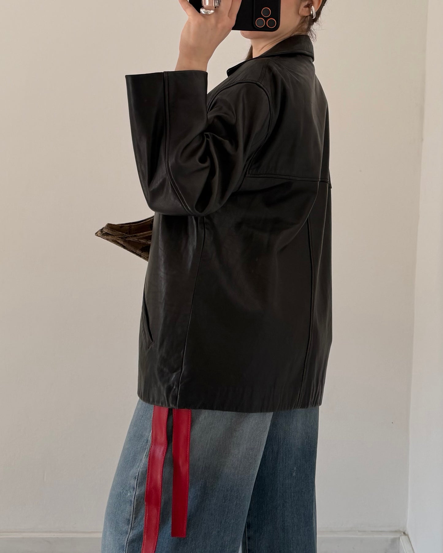 Nappa leather jacket