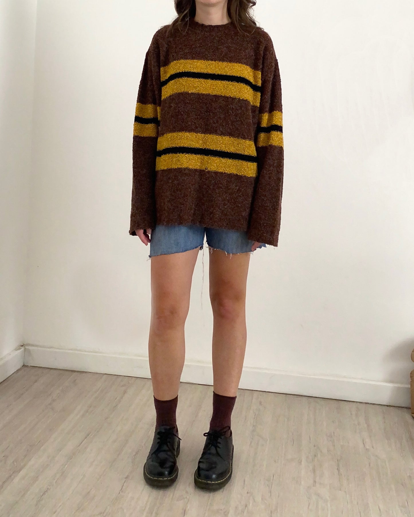 90s knitted striped jumper