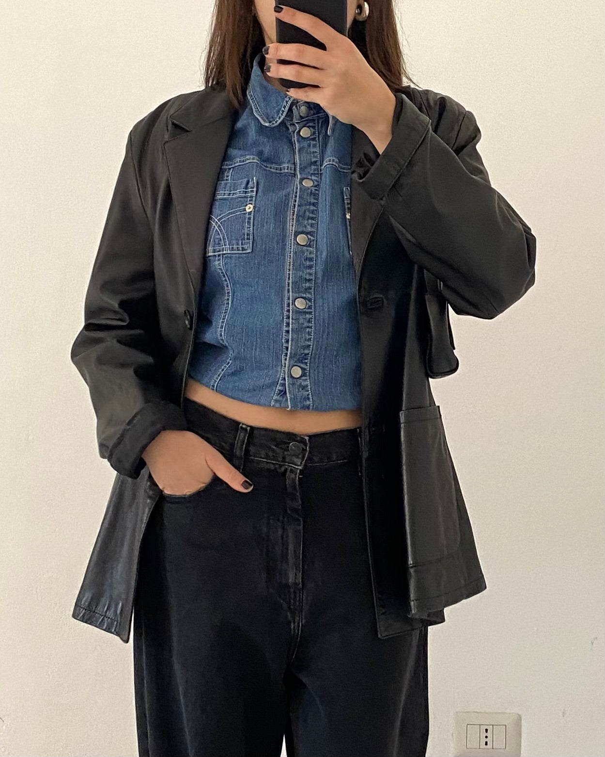 00s denim top