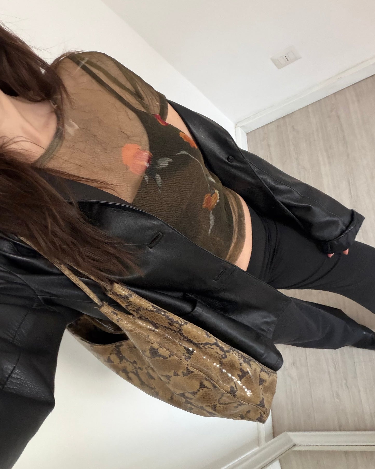 Micro mesh sheer top