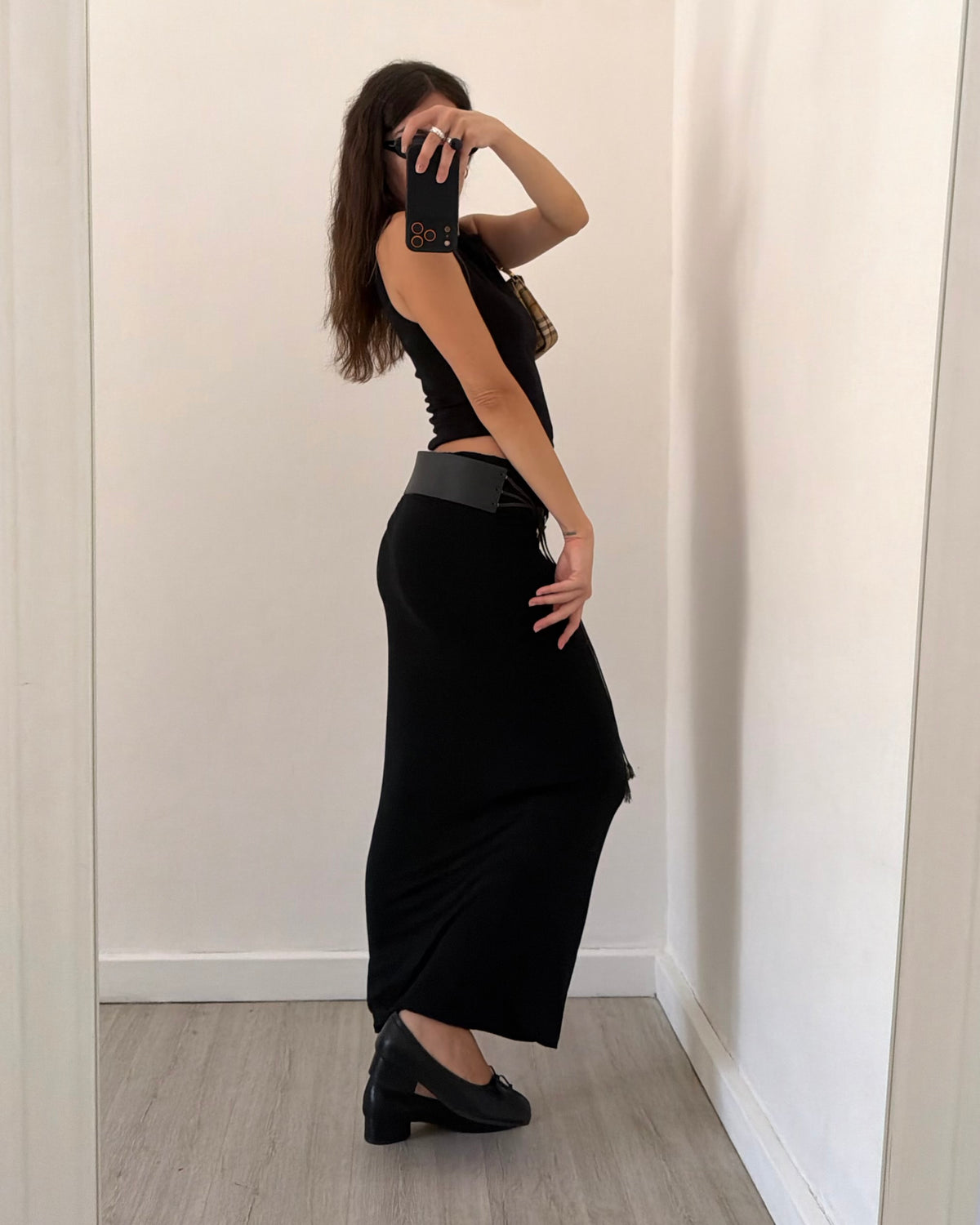 Jersey maxi skirt