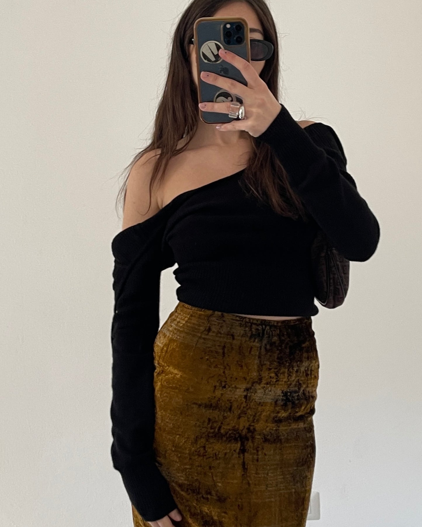 Ferrero Rocher midi skirt