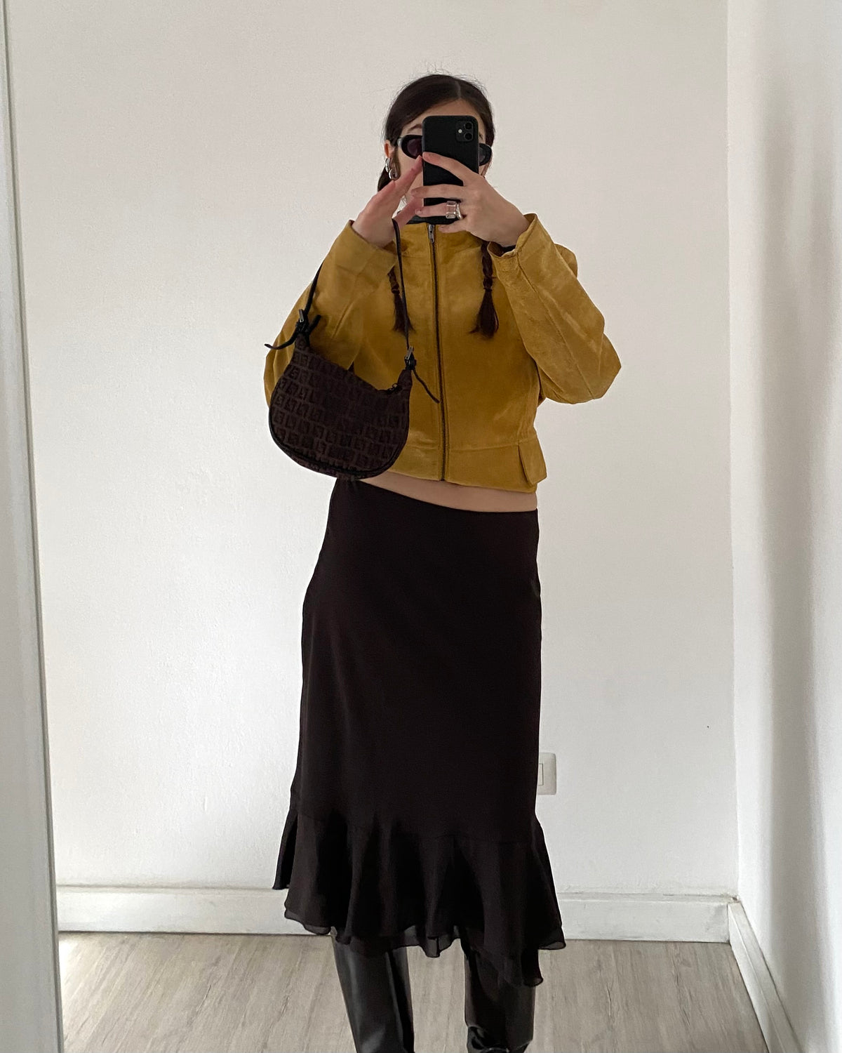 Senape suede jacket