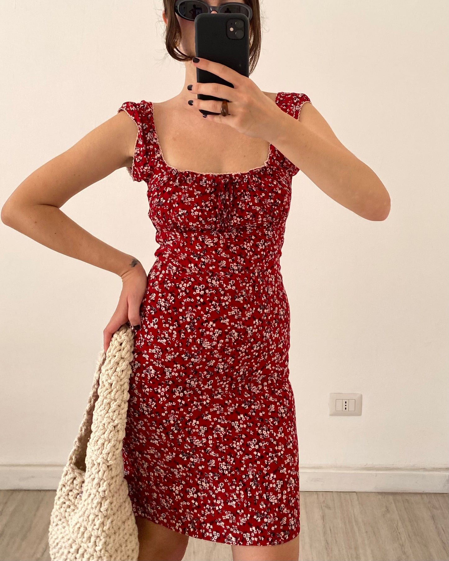 00s floral coquette dress