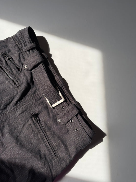 Y2k pinstripe midi skirt