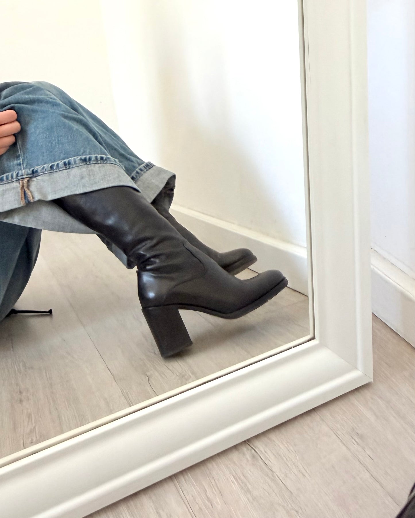 90s leather boots