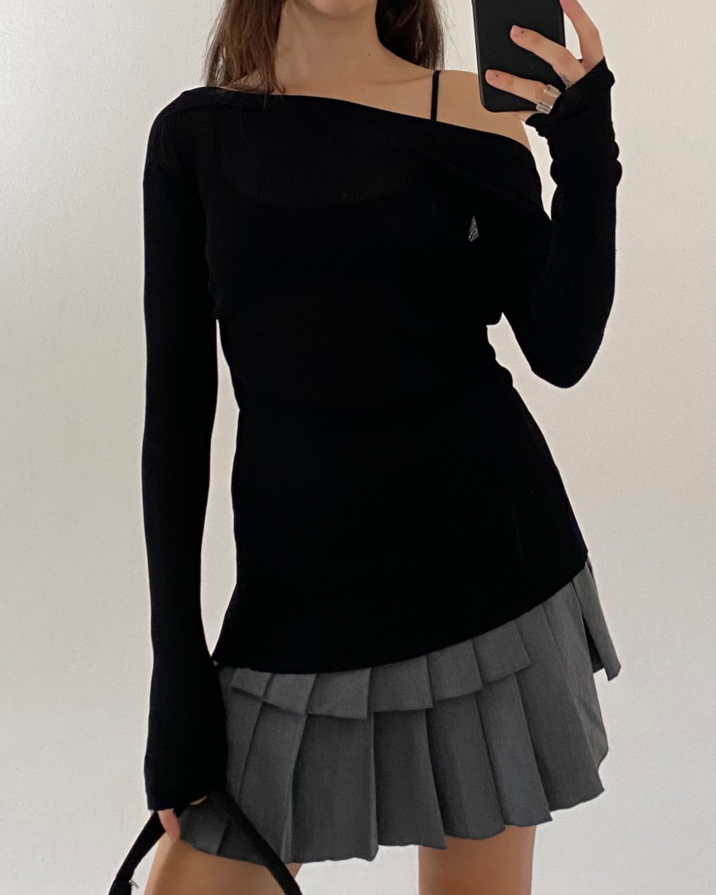 Ribbed semi-sheer cardigan