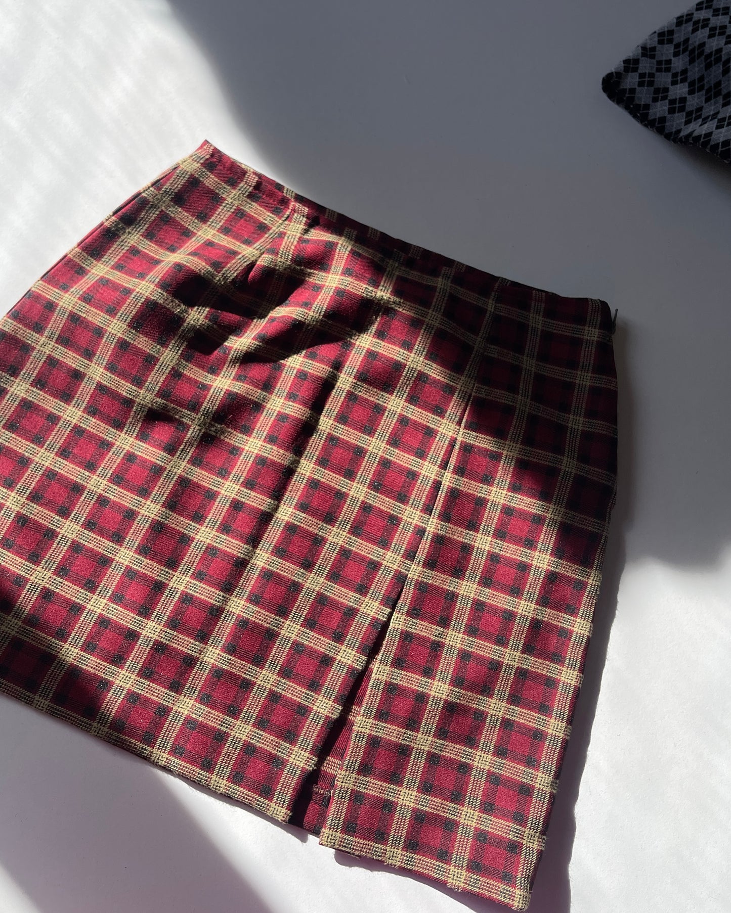 Tartan mini skirt