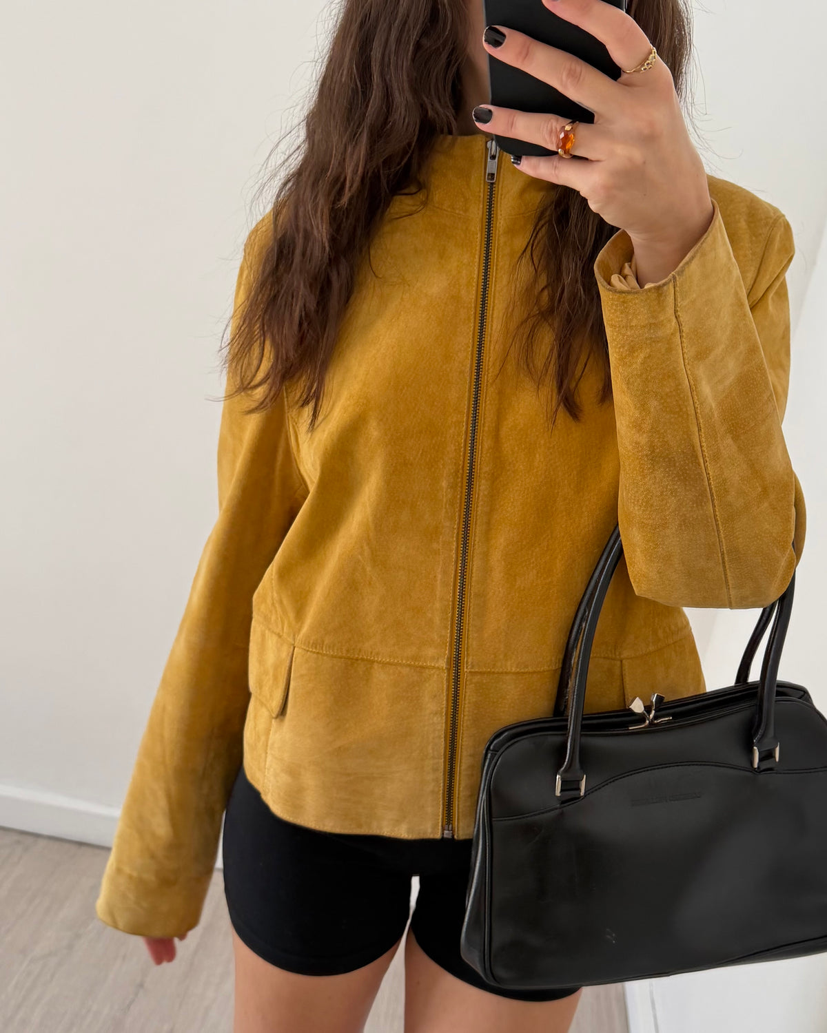 Senape suede jacket