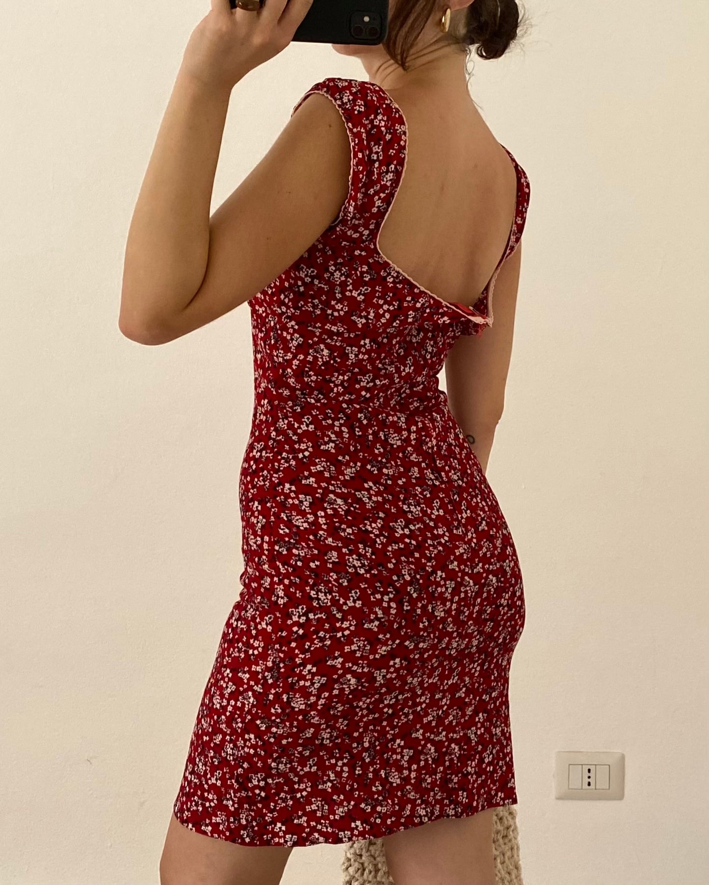 00s floral coquette dress