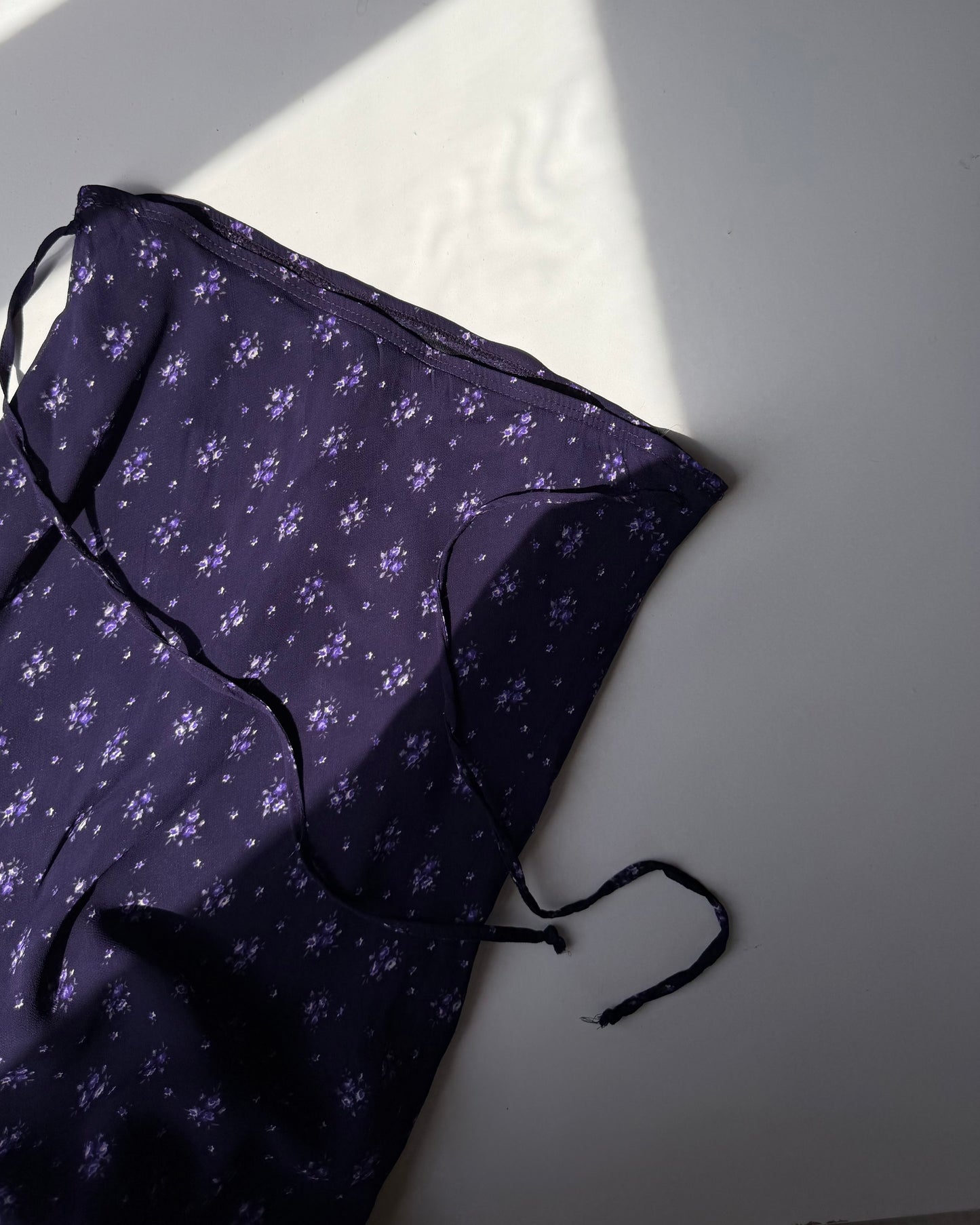 00s ditsy floral longuette skirt