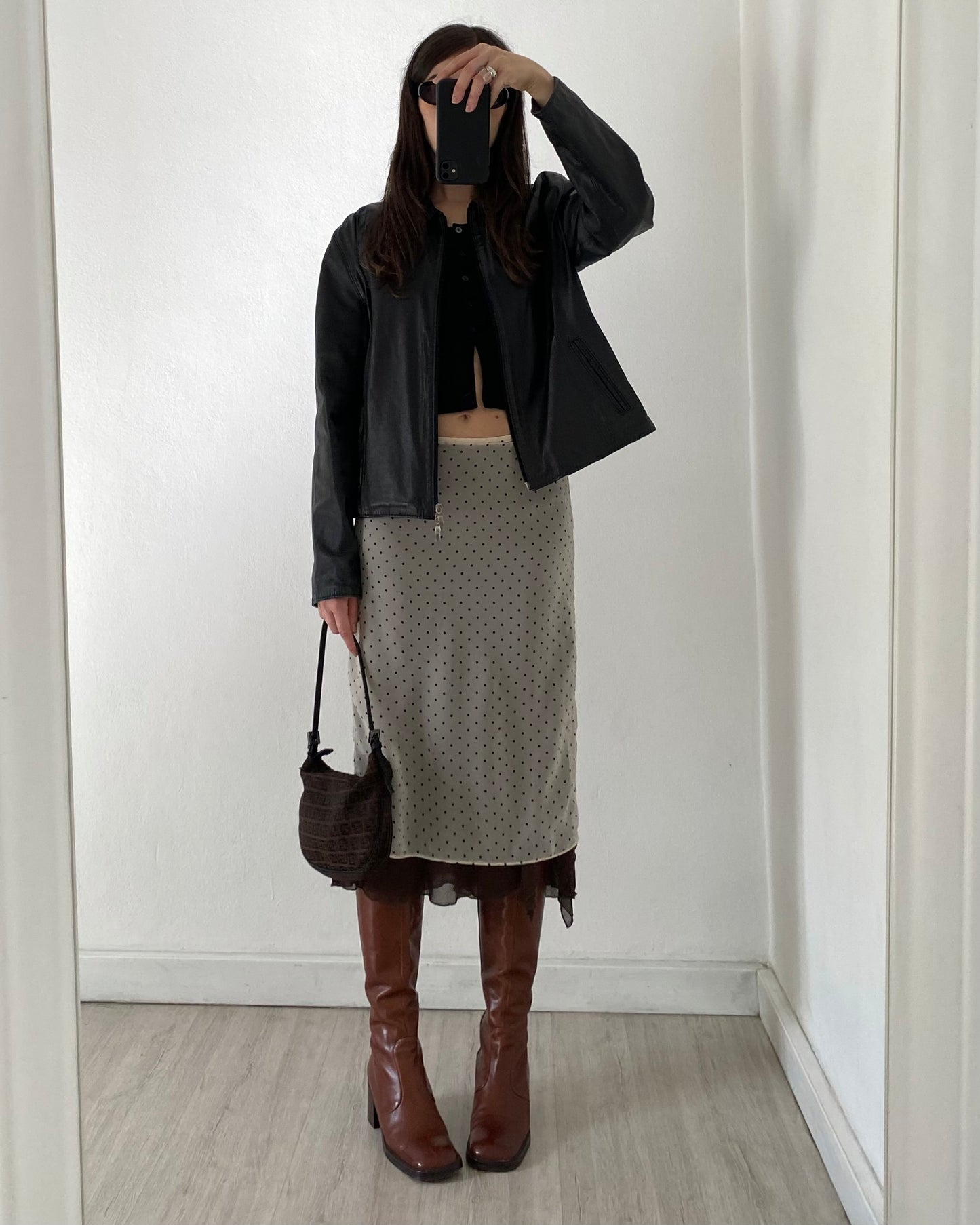 Square toe leather boots