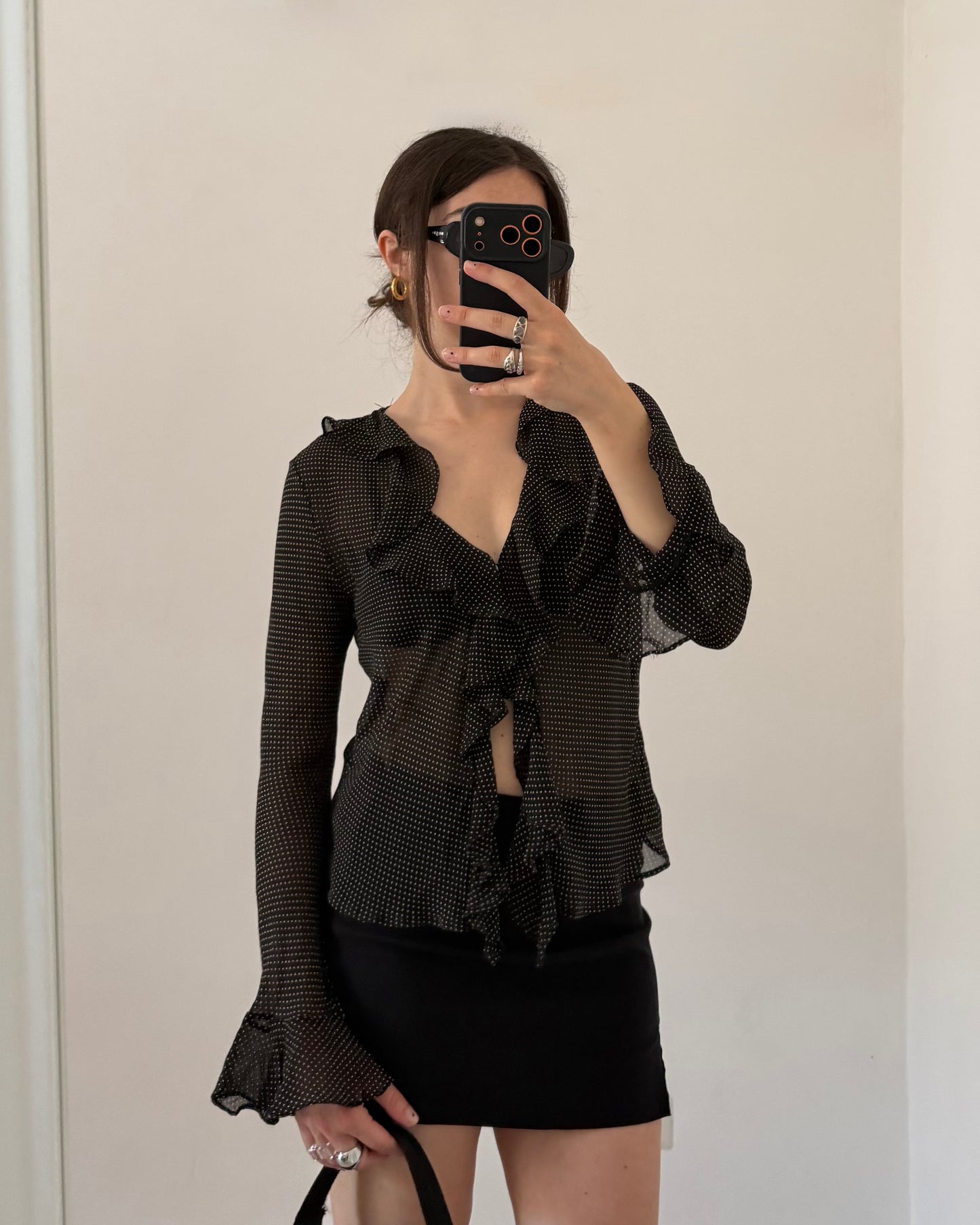 Polka dot blouse