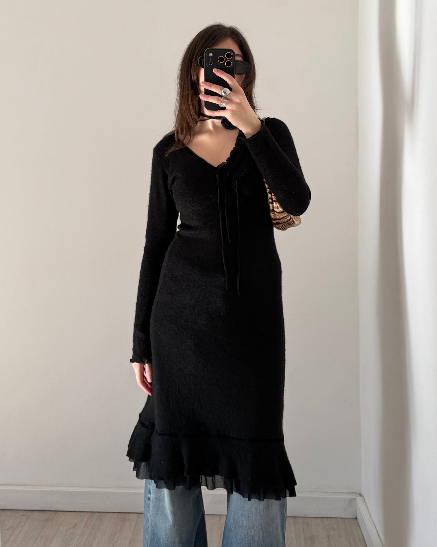 Mohair midi dress