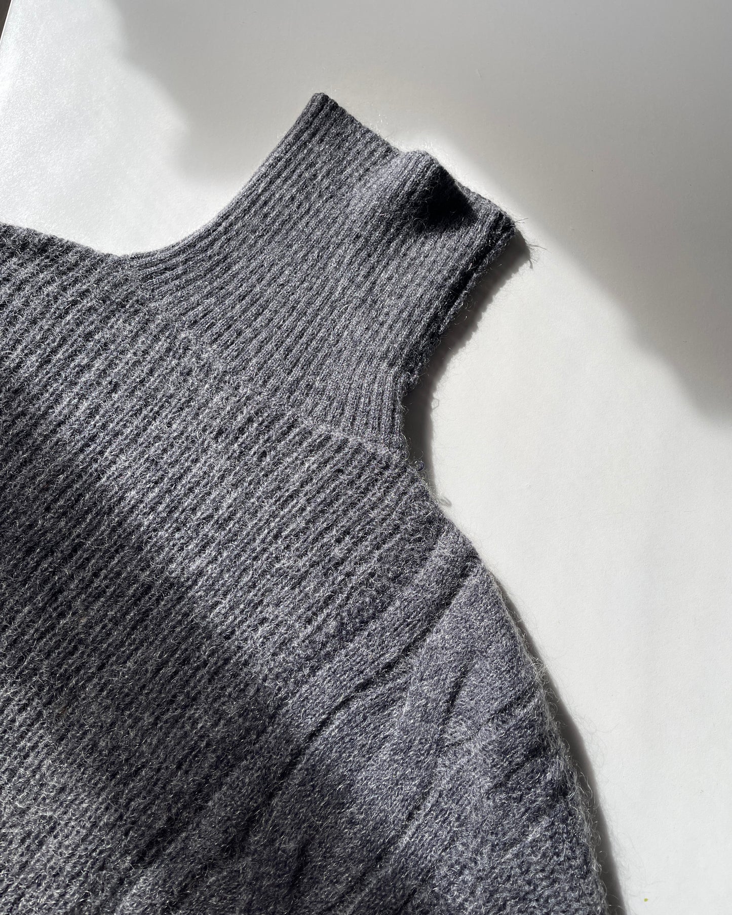 Asymmetric knit sweater