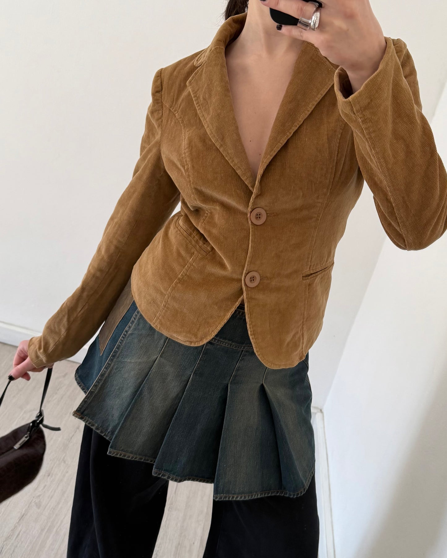 00s slim cord blazer