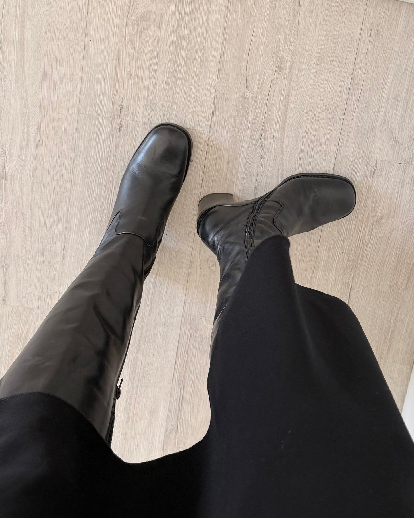 90s leather boots