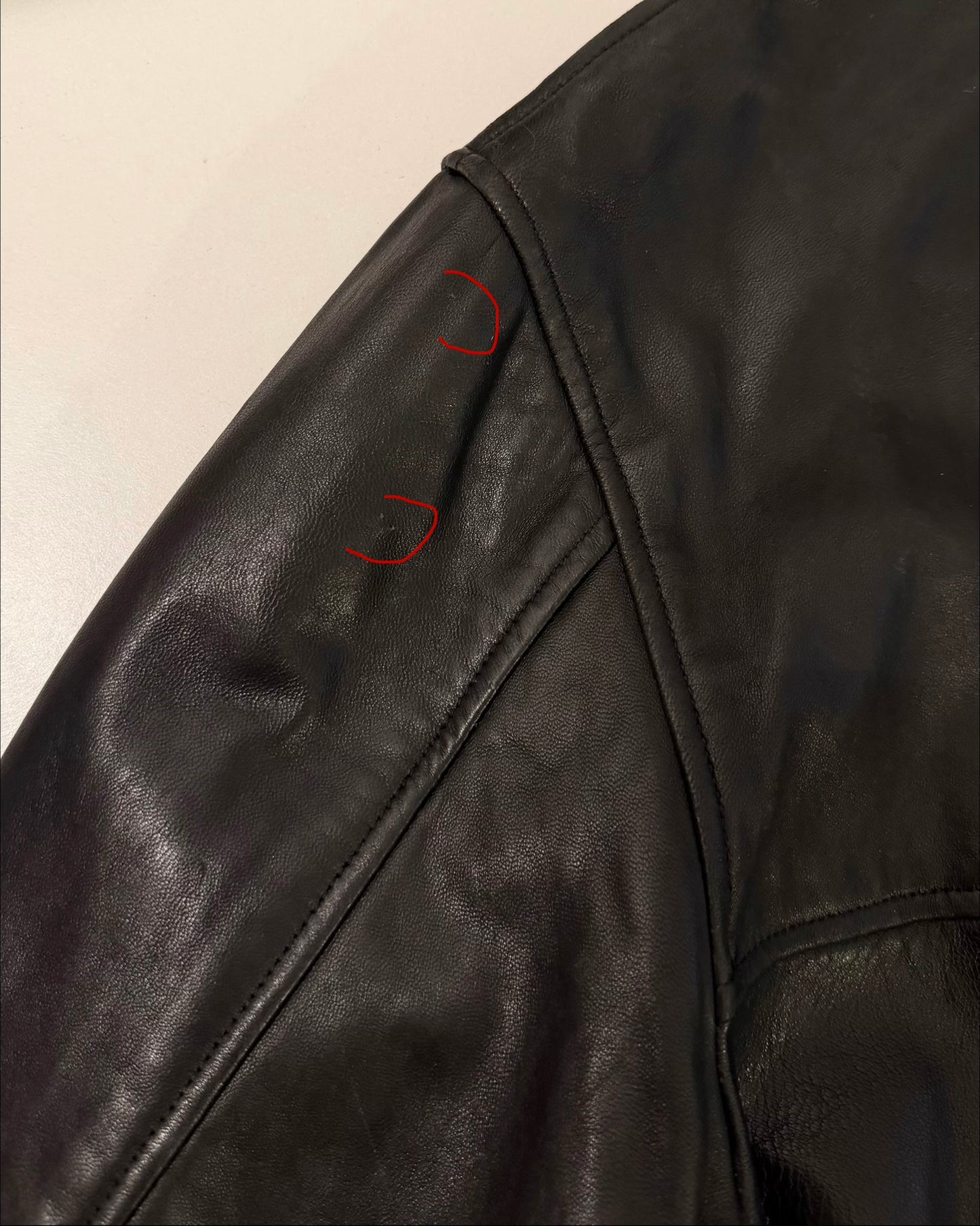 Nappa leather jacket