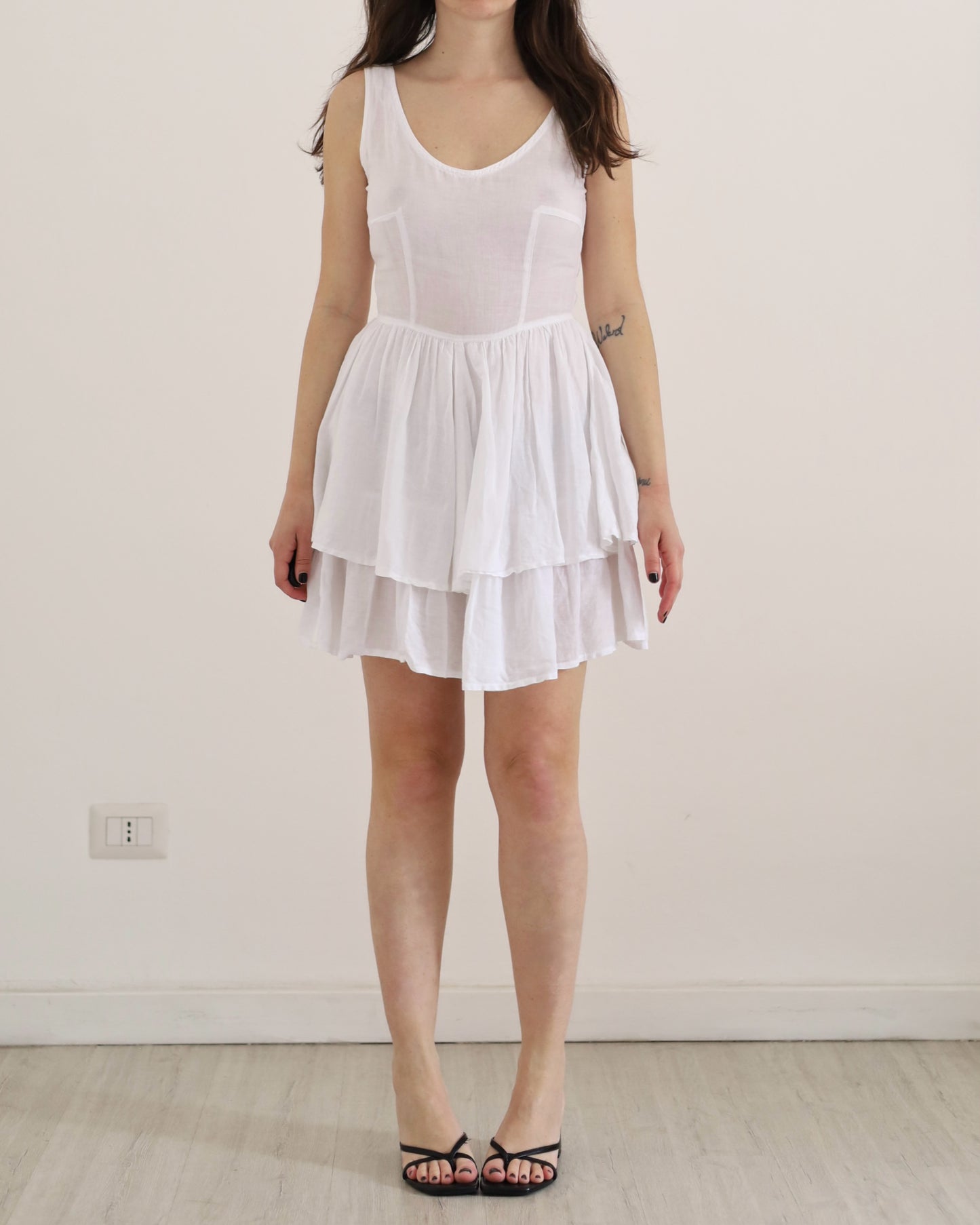 White cotton dress