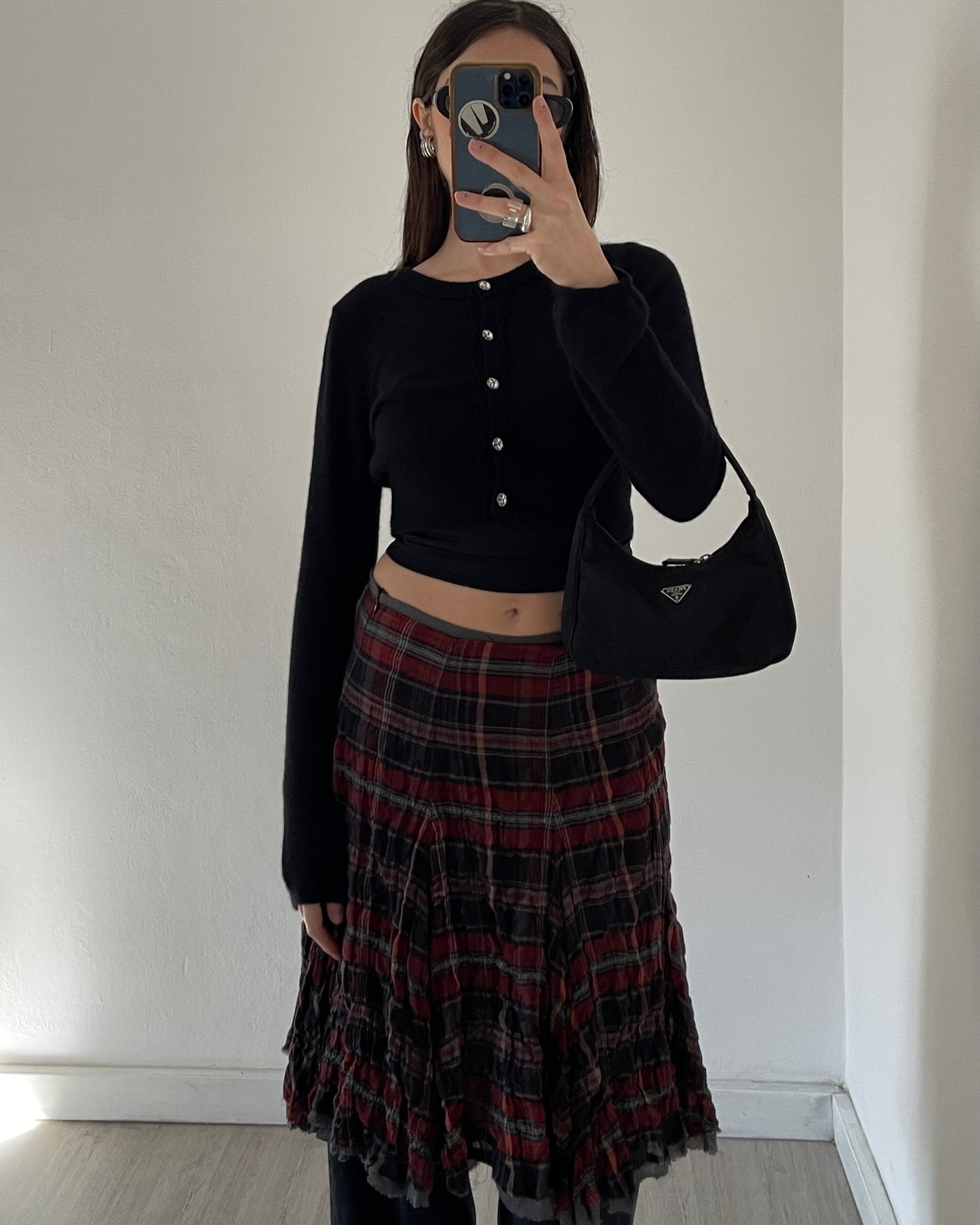 Angora wool mini cardigan