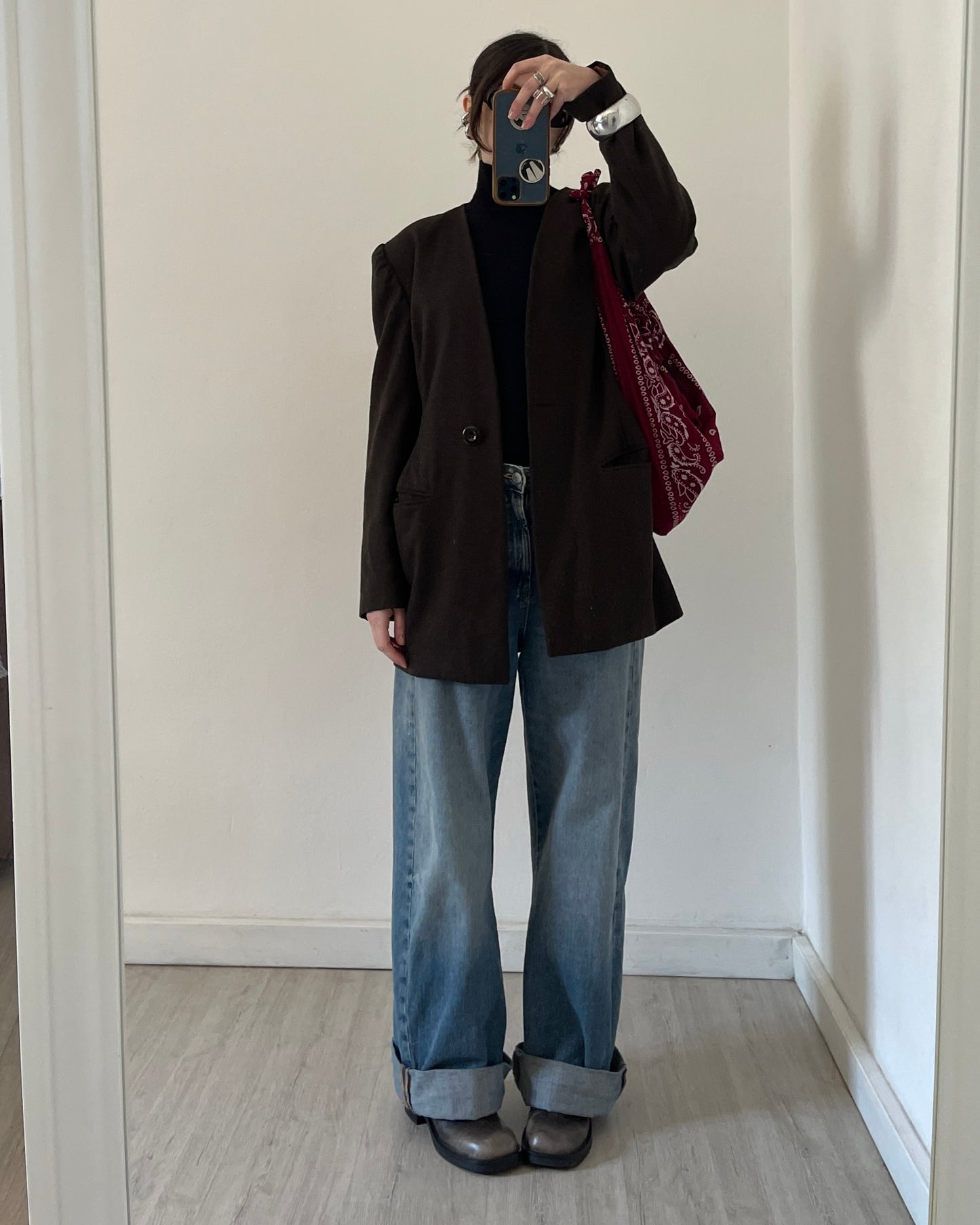 Structured wool blazer