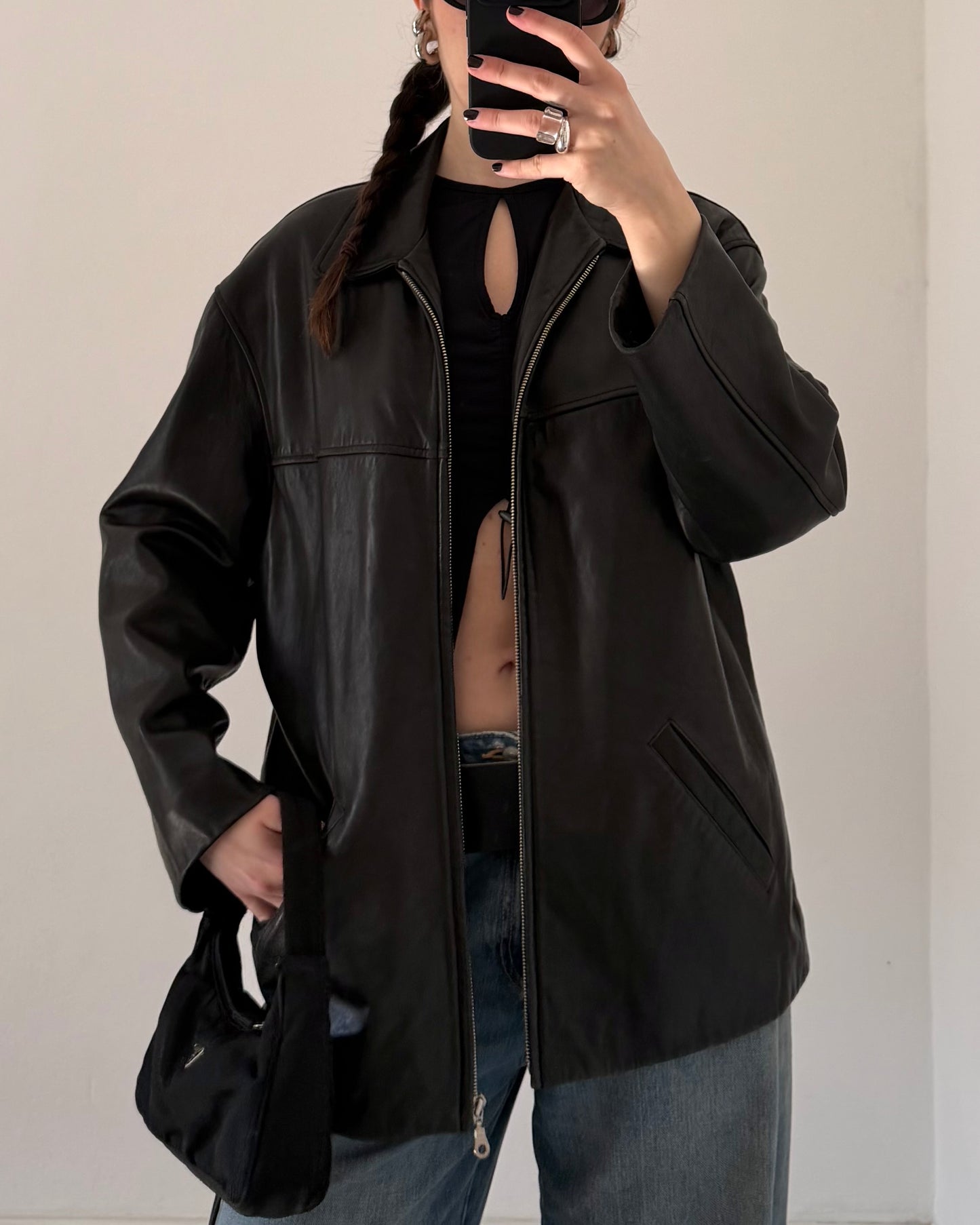 Nappa leather jacket