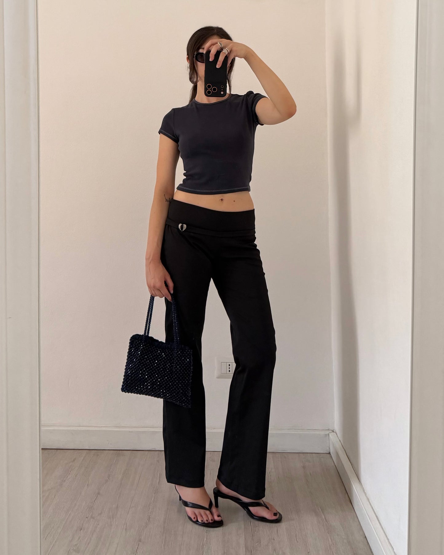 Low rise black flares