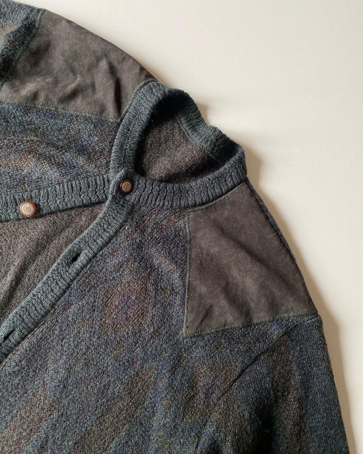 90s chunky wool cardigan