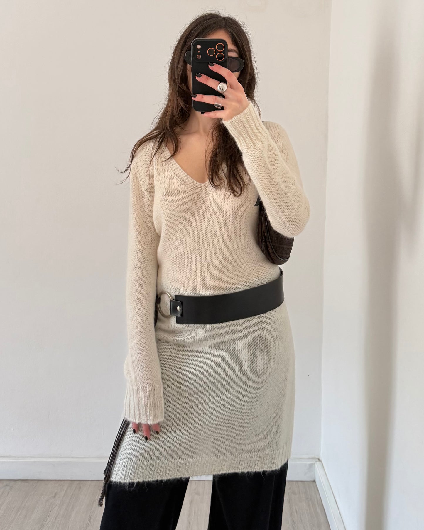 Mohair knit dress
