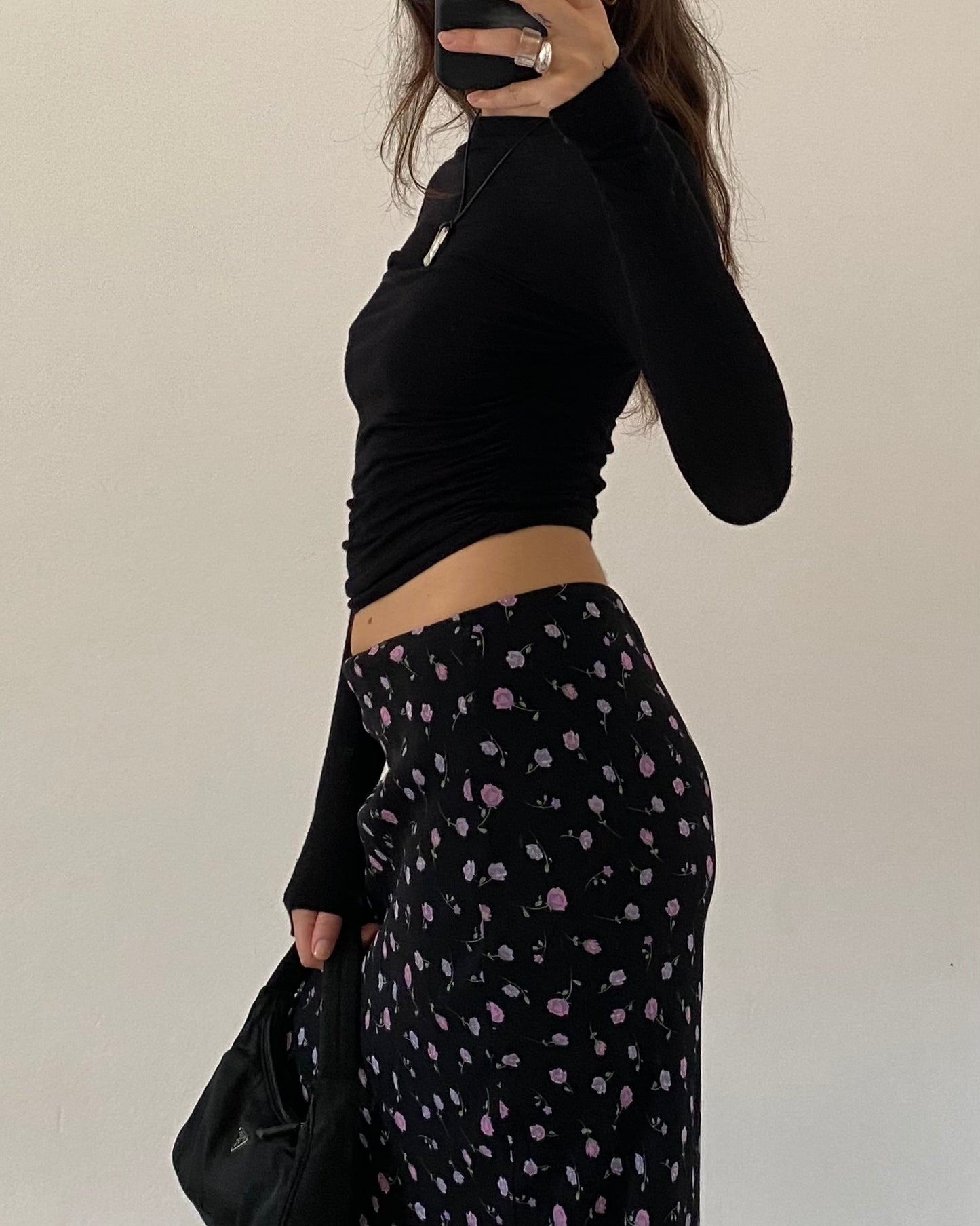 00s floral skirt