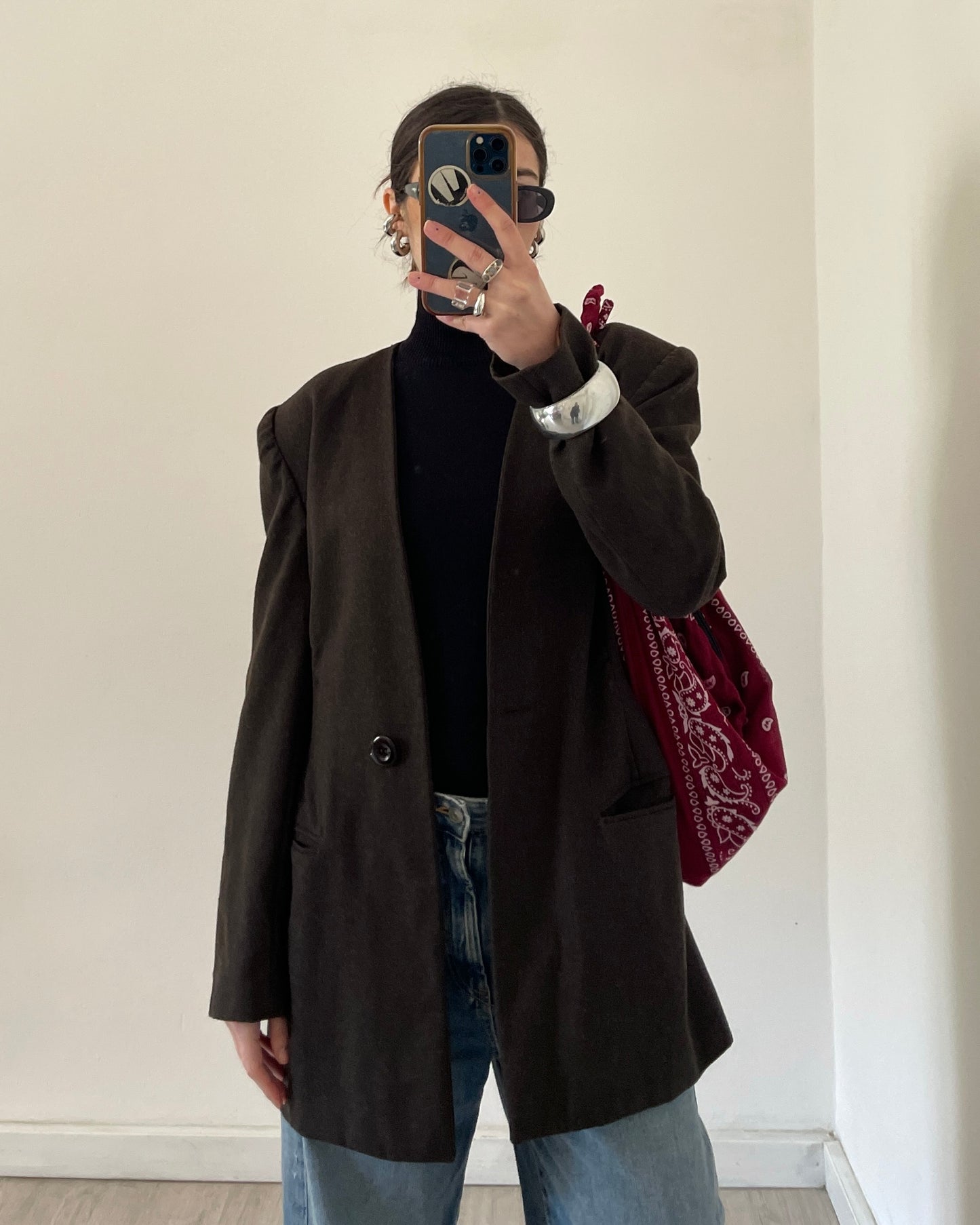 Structured wool blazer