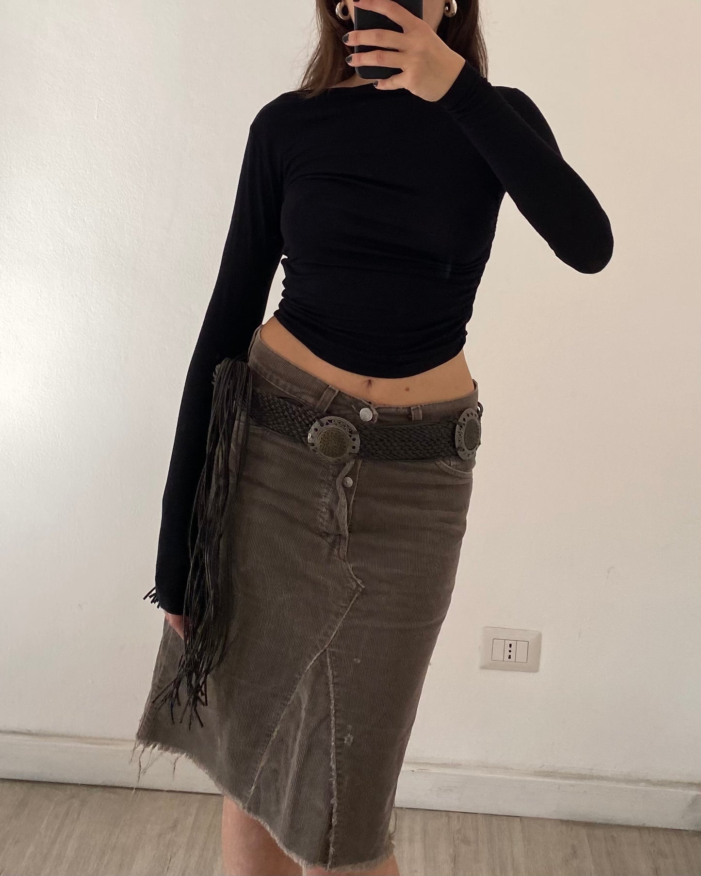 Levi’s cord skirt