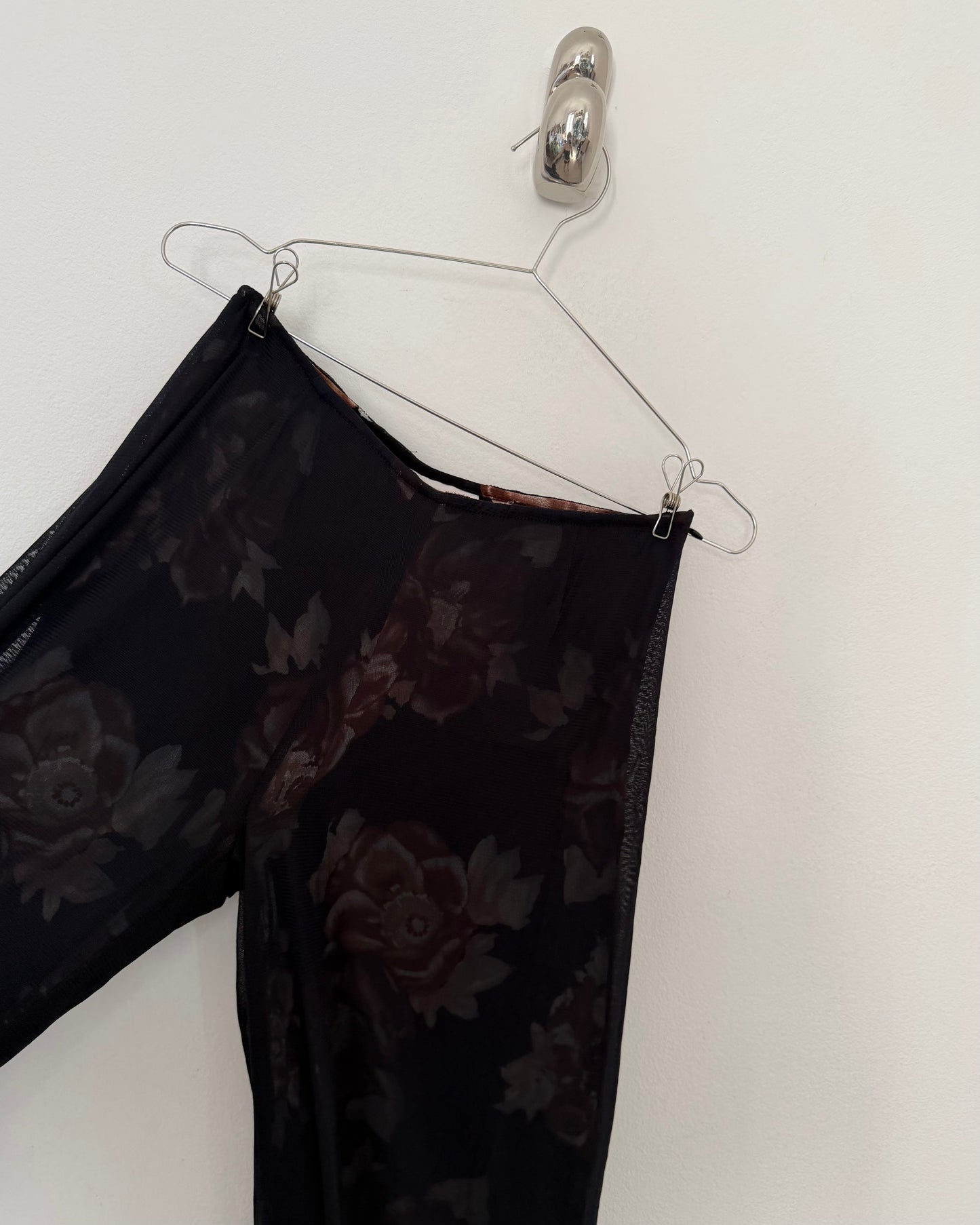 Micro mesh double layered trousers