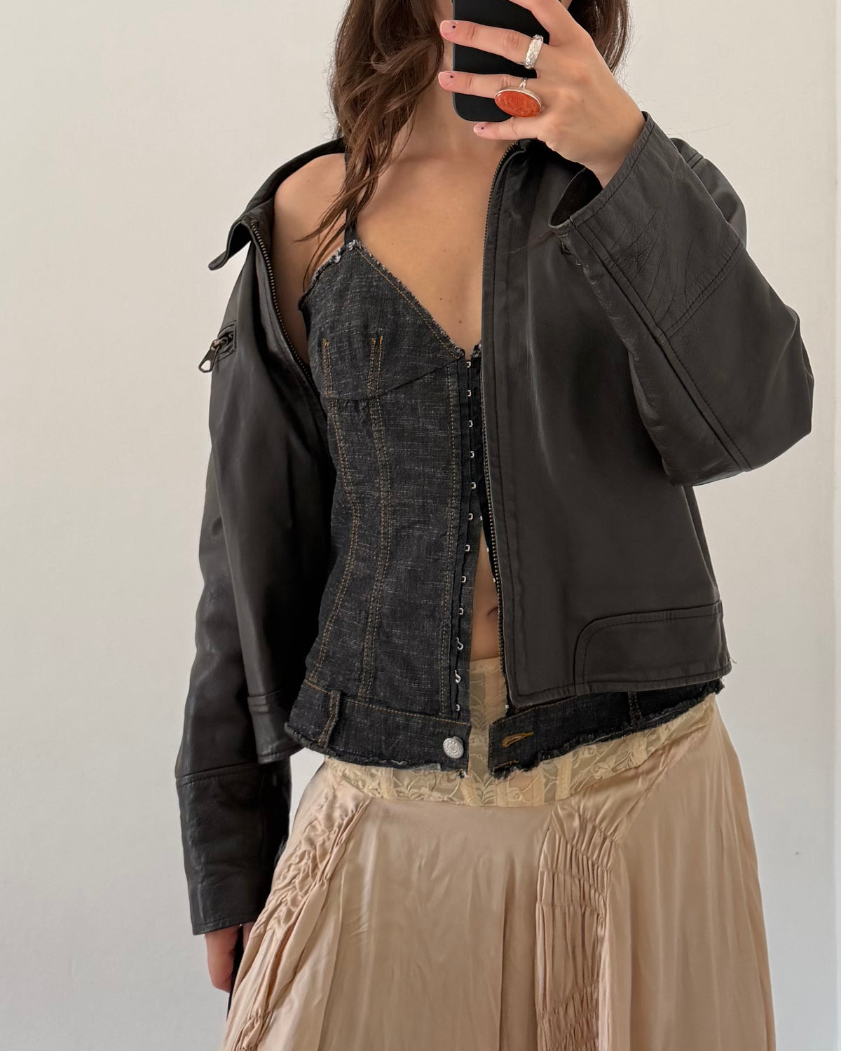 Denim corset top by Max&co