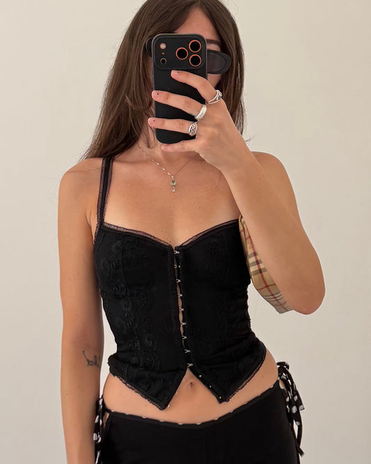 00s lace corset top