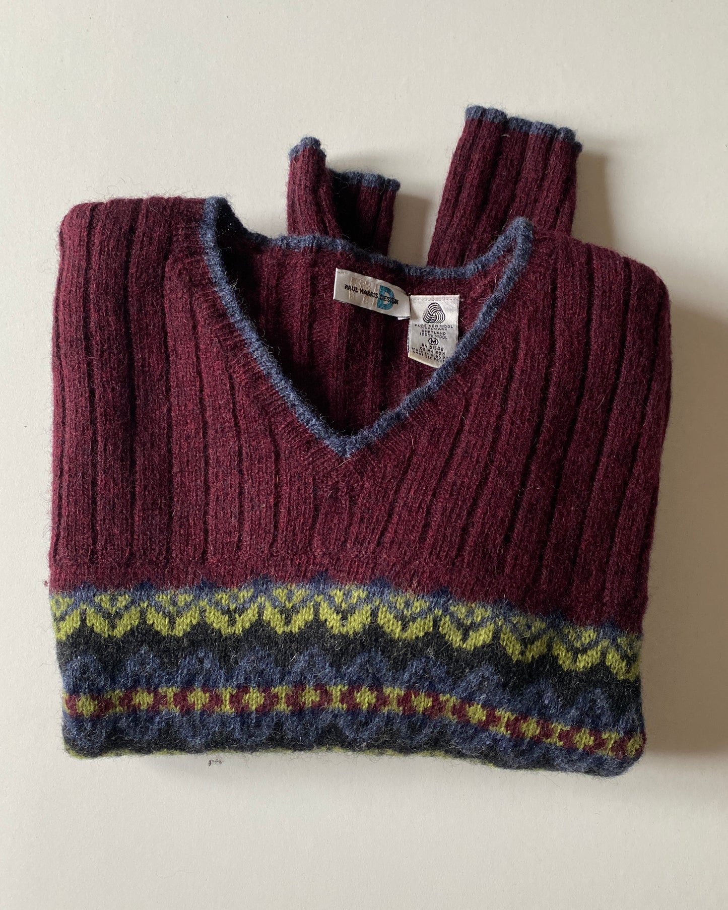 90s v-neck jumper